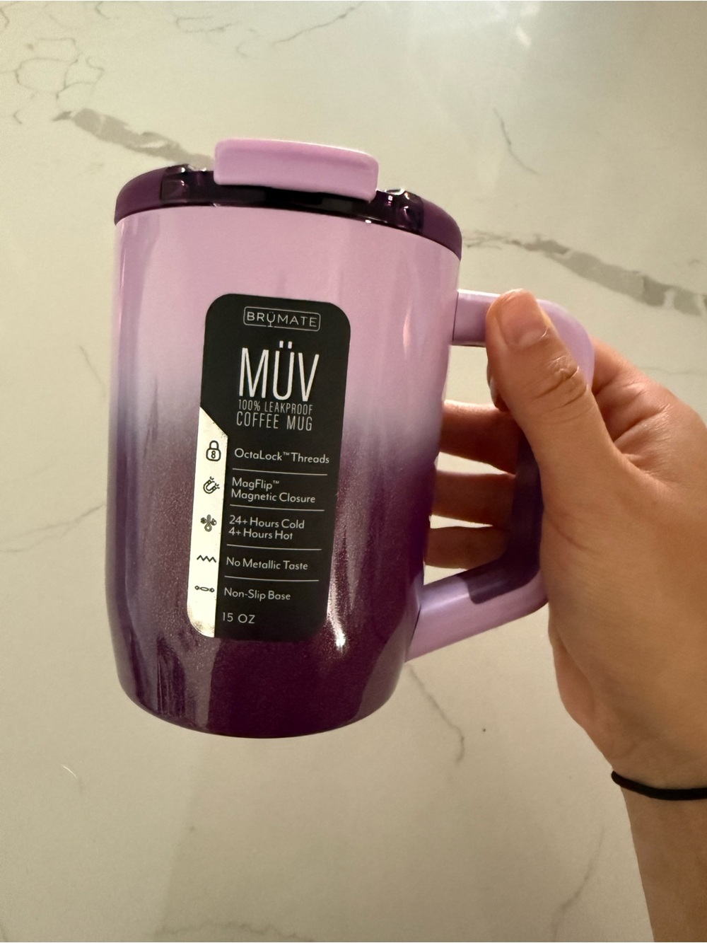 BRUMATE MÜV Gradient Purple Travel Coffee Mug - 15 oz